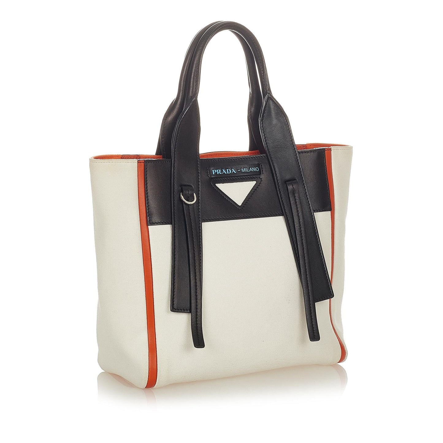 Prada Ouverture Satchel Shg Canvas Small Satchel Bag