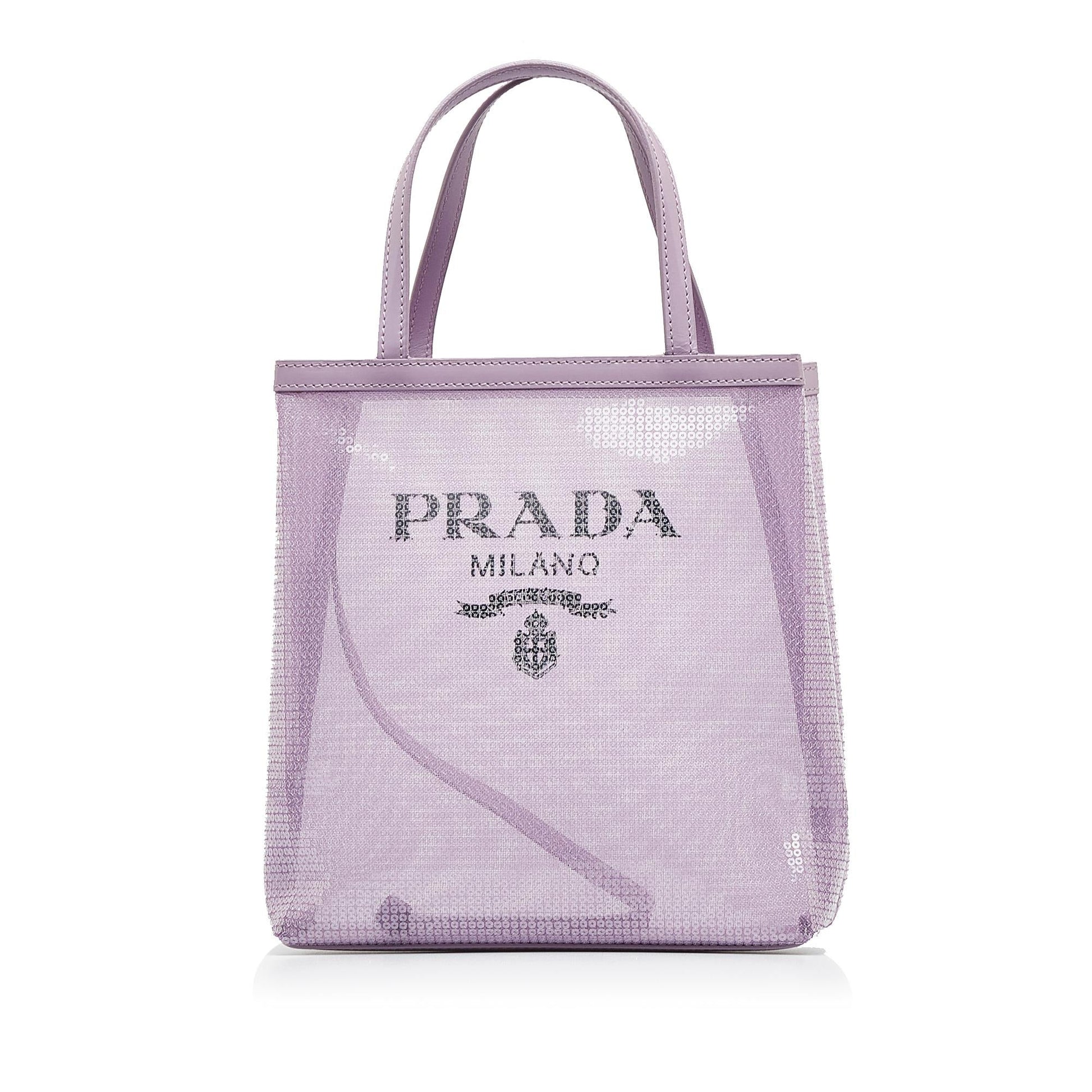 Prada Rete Paillettes Tote Shg Stpfny Small Tote Bag