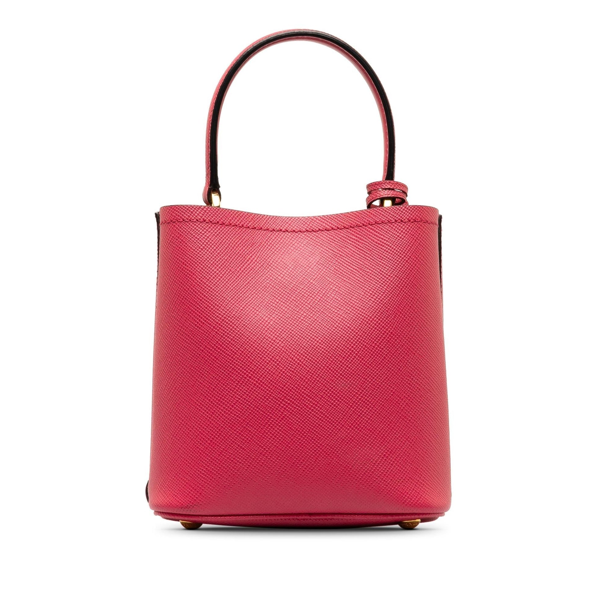 Prada Cuir Panier Shg Xxoset Satchel Bag Saffiano Small