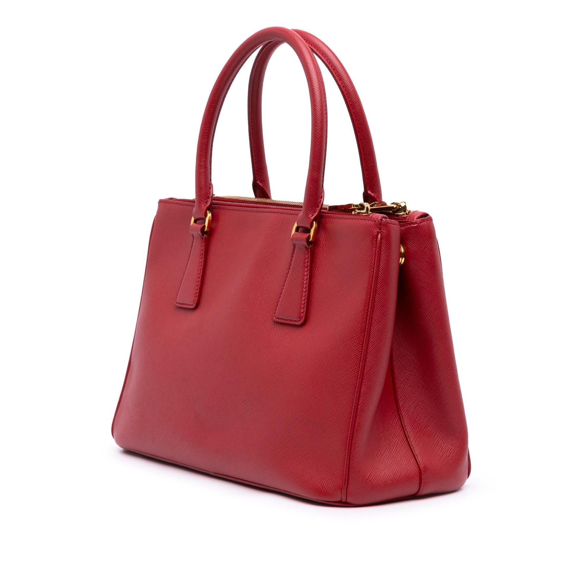 Prada Lux Galleria Double Satchel Saffiano Small Zip Satchel Bag Zip Satchel 3