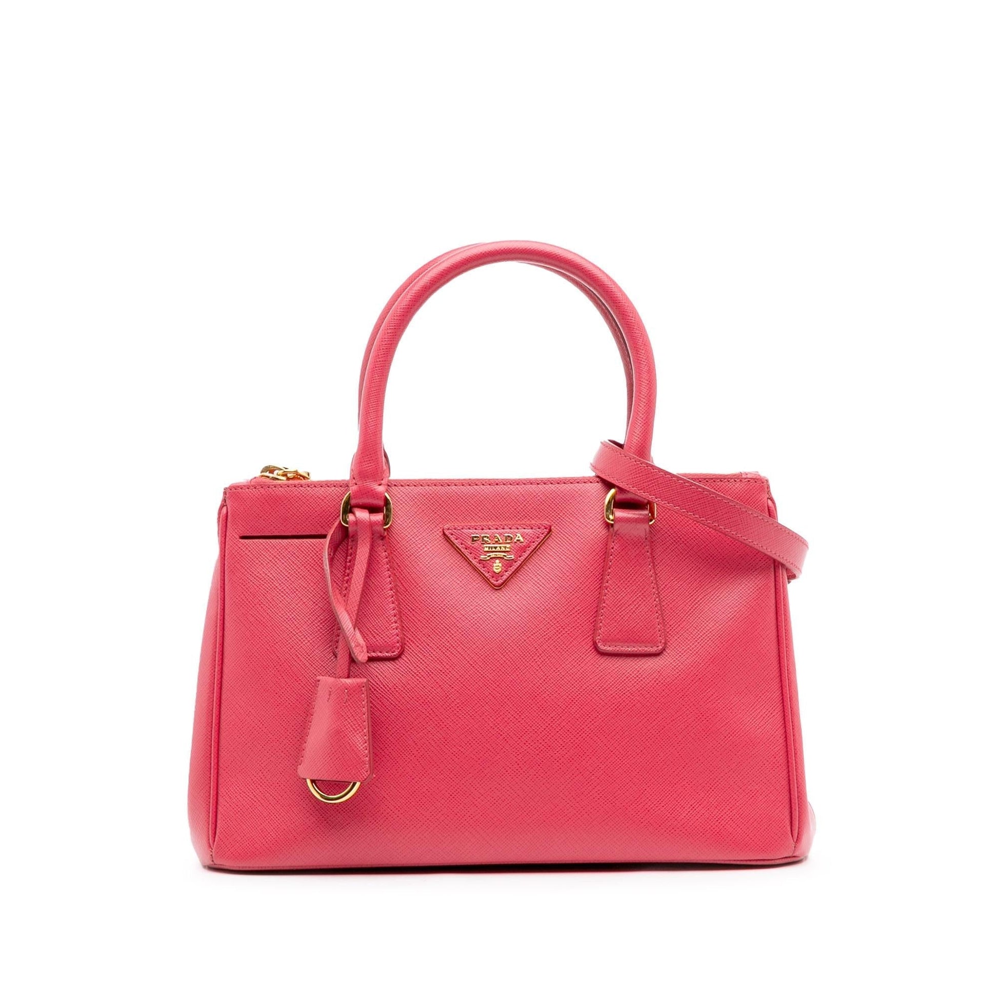 Prada Lux Galleria Double Satchel Saffiano Small Zip Satchel Bag Zip Satchel 7