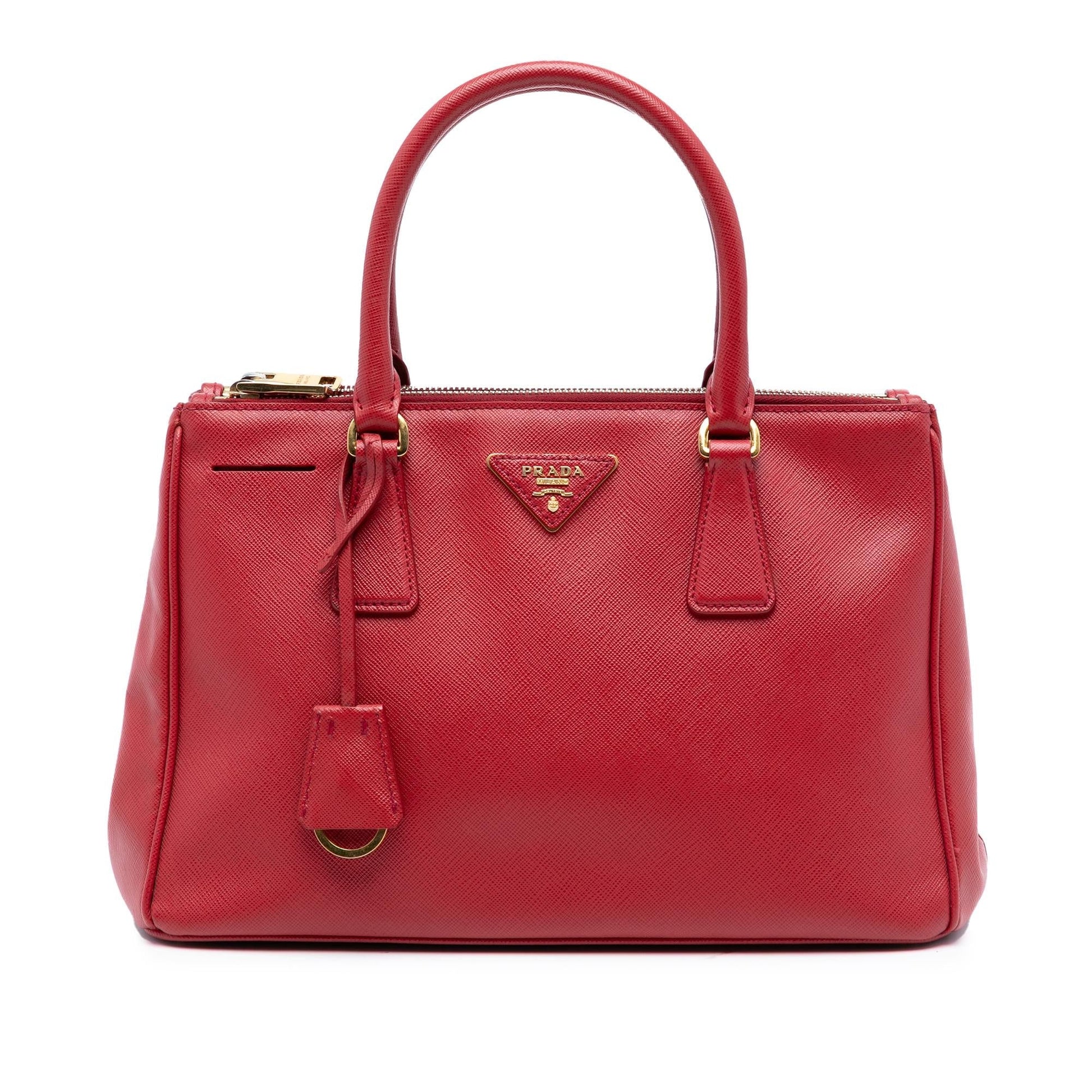 Prada Lux Galleria Double Satchel Saffiano Small Zip Satchel Bag Zip Satchel 12