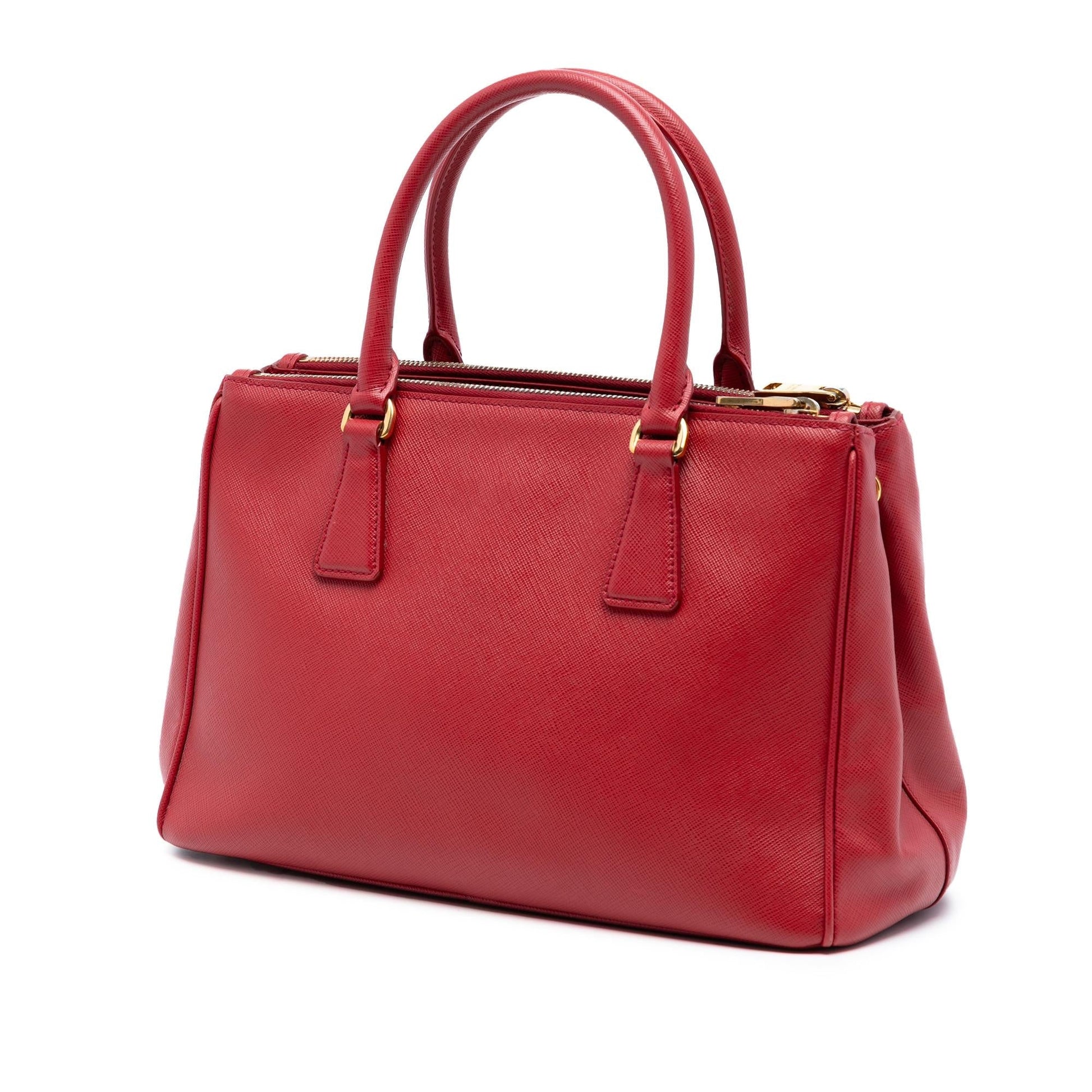 Prada Lux Galleria Double Satchel Saffiano Small Zip Satchel Bag Zip Satchel 12