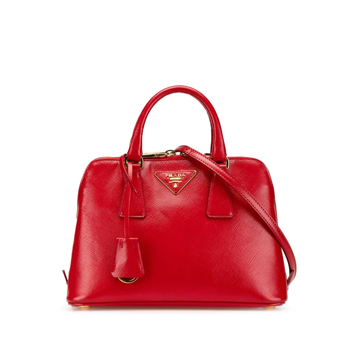 Prada Vernice Promenade Satchel Saffiano Small Satchel Bag