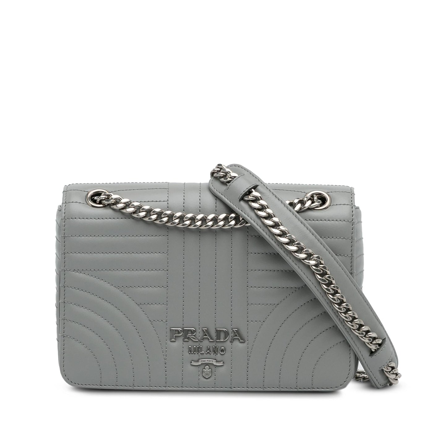 Prada Soft Calf Impunture Diagramme Bag Shg Small Crossbody Bag