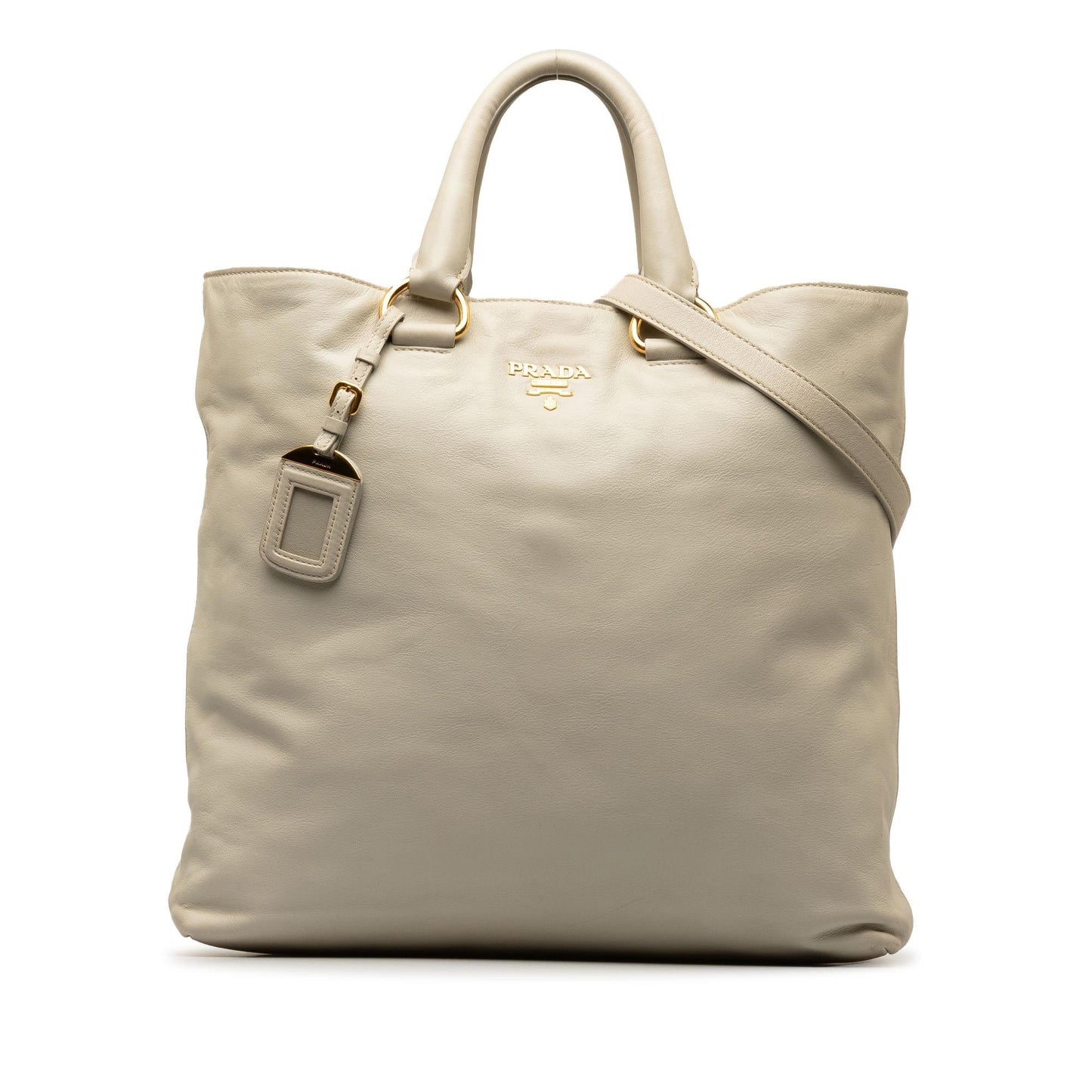 Prada Soft Calf Convertible Shopper Tote Shg Thmpya Tote Bag