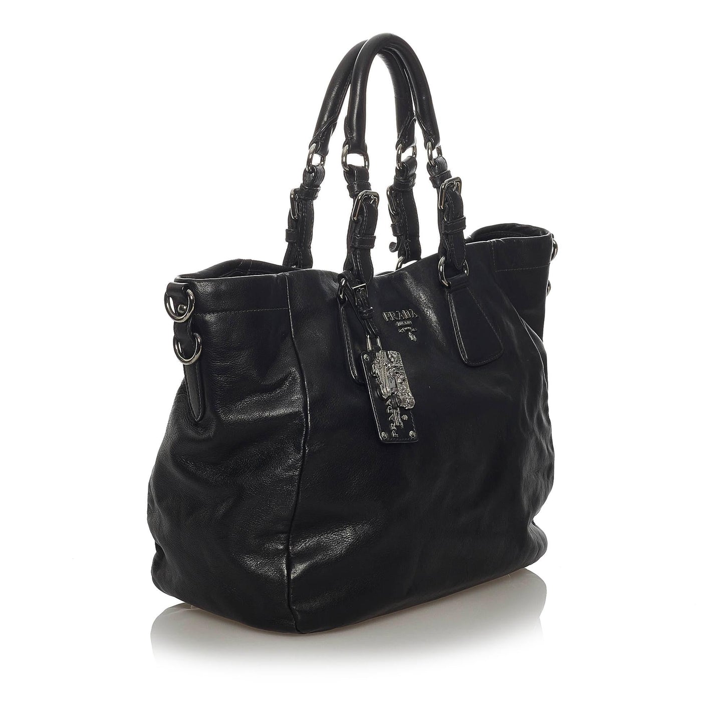 Prada Soft Calf Satchel Shg Leather Calf Leather Satchel Bag