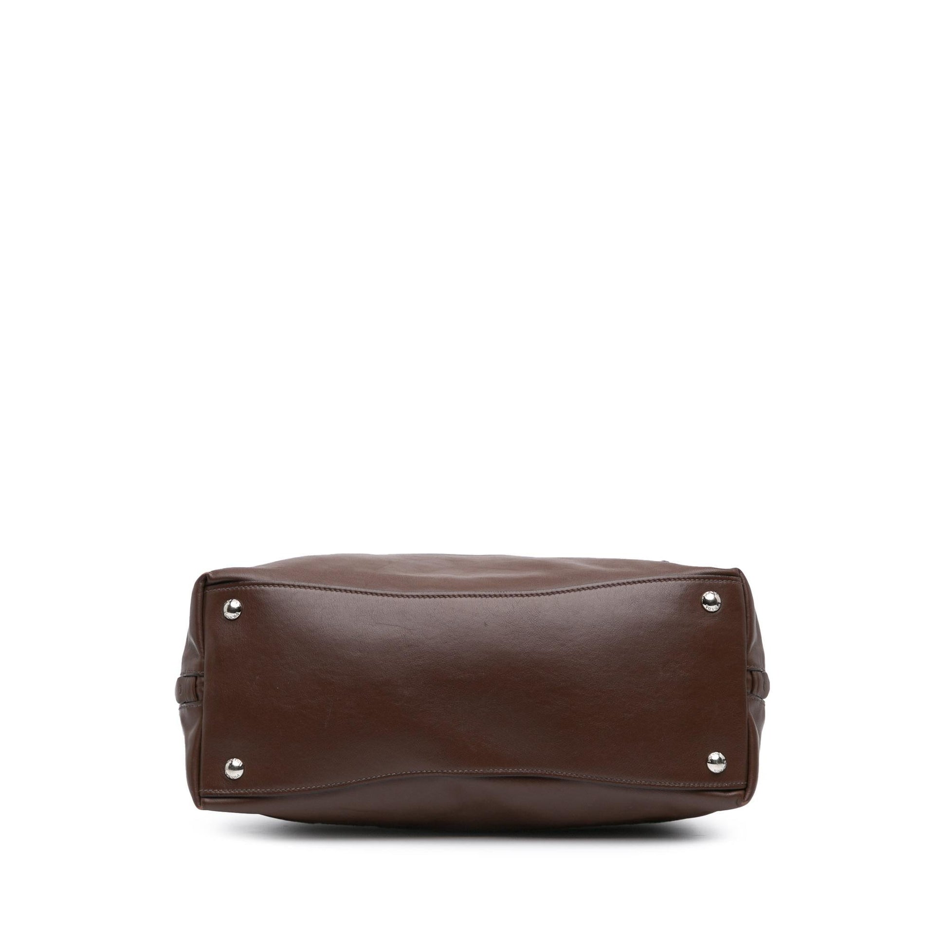 Prada Soft Calf Side Hobo Zip Shoulder Bag