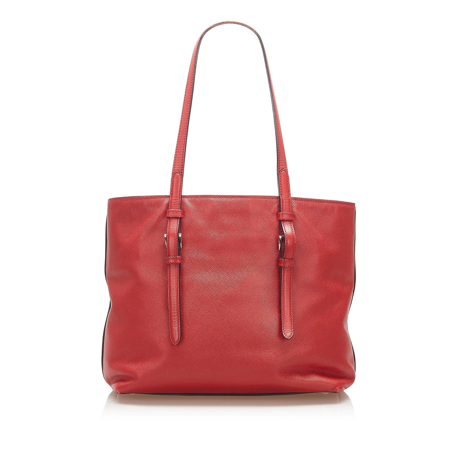 Prada Soft Tote Bag Shg Leather Saffiano