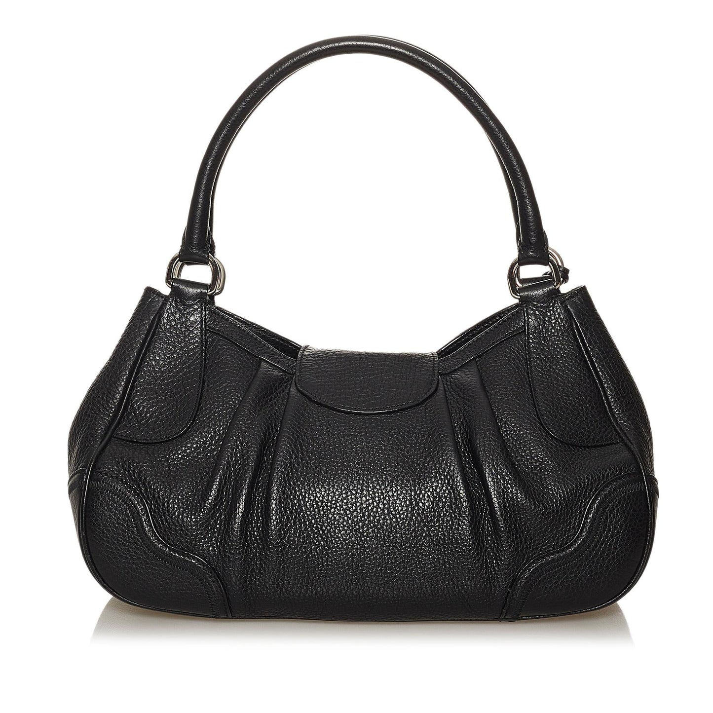 Prada Sound Lock Handbag Shg Leather Satchel Bag