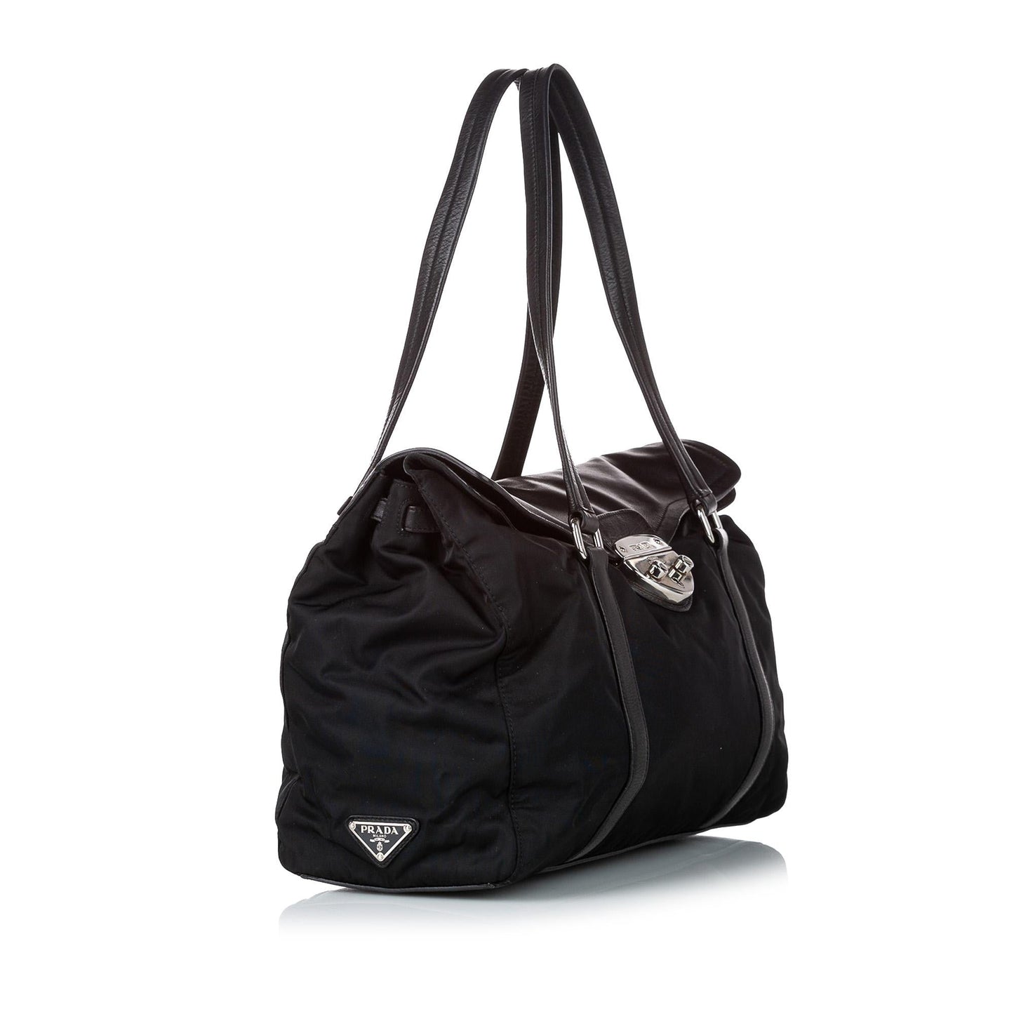 Prada Sound Lock Tessuto Tote Bag Shg