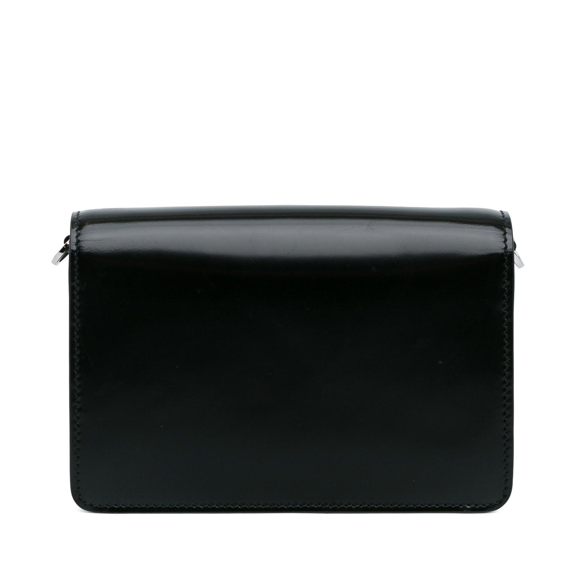 Prada Spazzolato Triangle Plate Crossbody Shg Hpuuzu Chain Logo Flap Crossbody Bag
