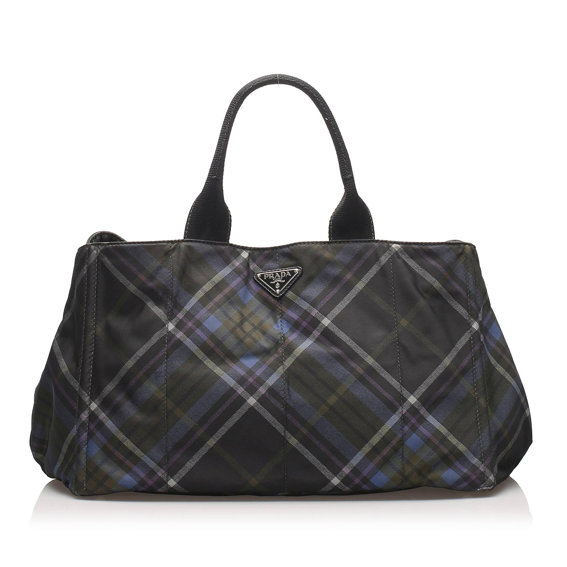 Prada Stampato Handbag Shg Satchel Bag