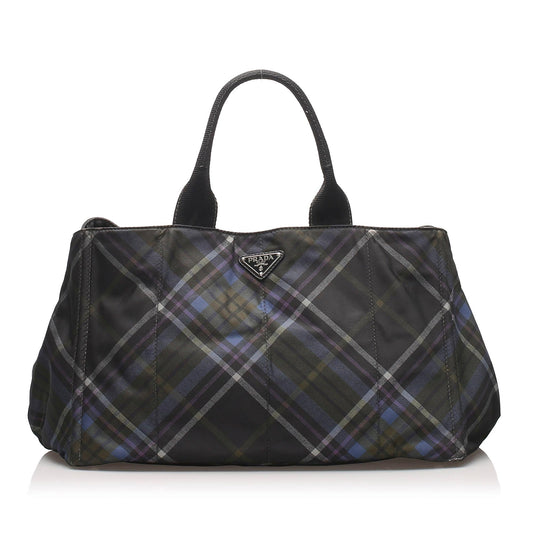 Prada Stampato Handbag Shg Satchel Bag