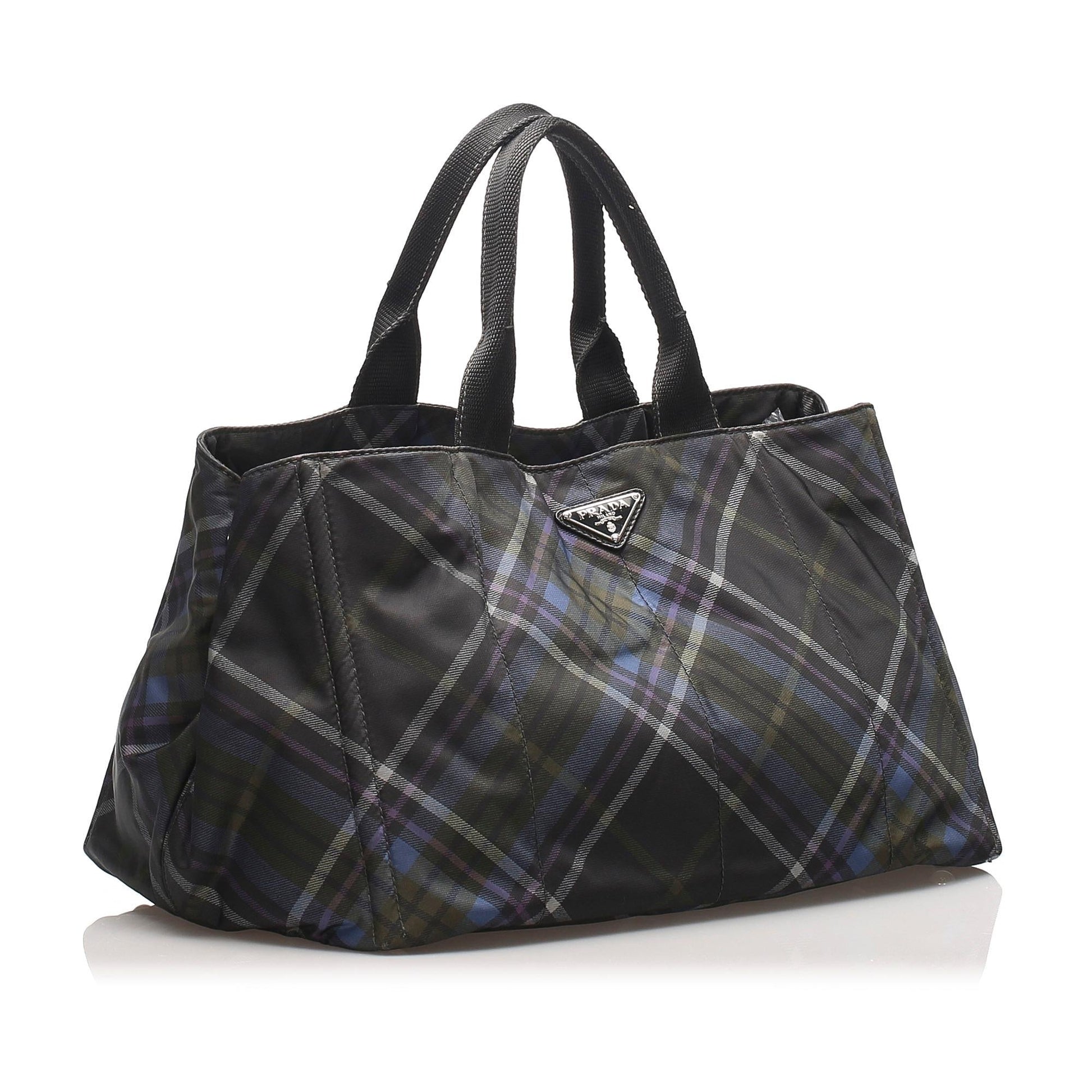 Prada Stampato Handbag Shg Satchel Bag