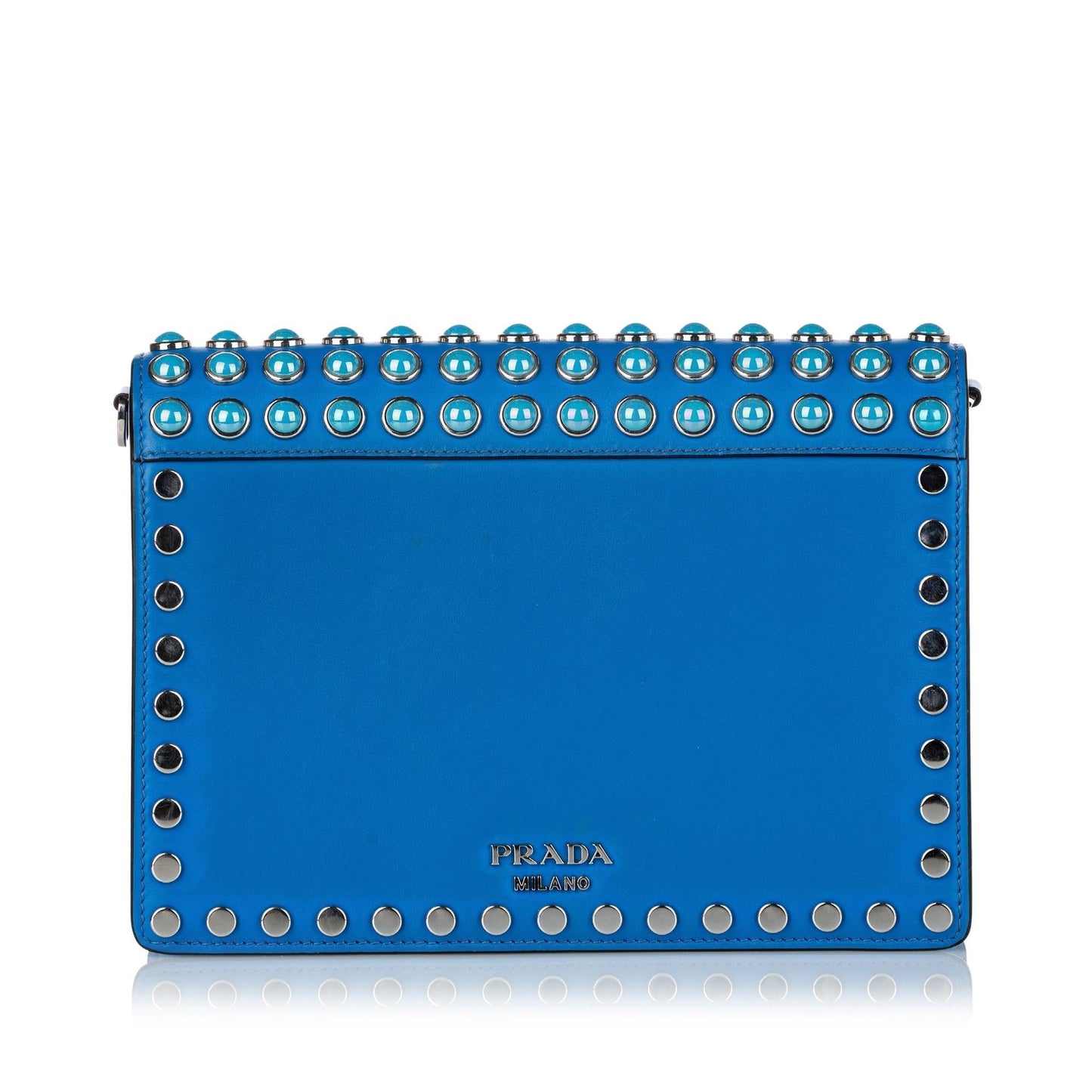 Prada Studded Elektra Crossbody Bag Shg Leather