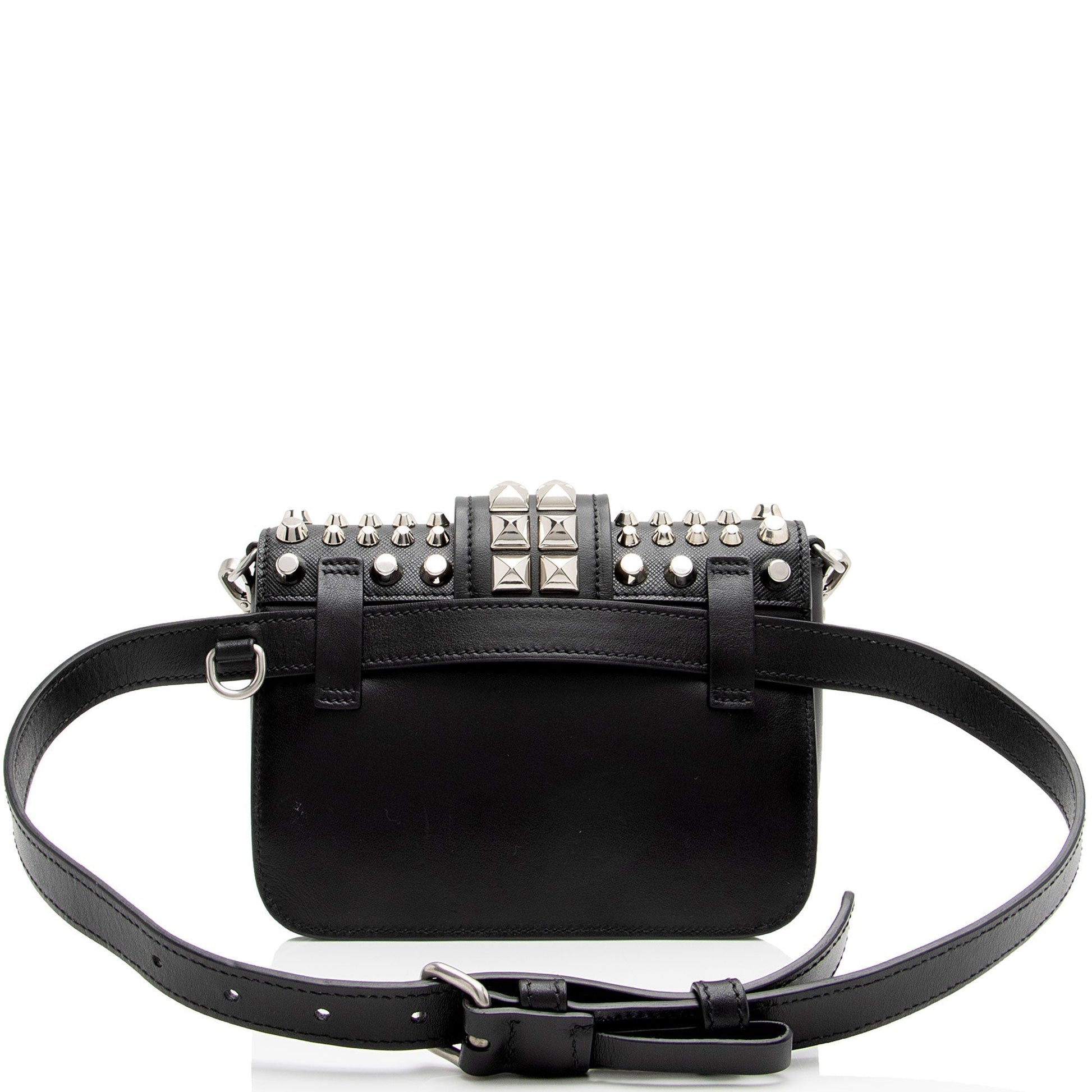 Prada Studded Cahier Belt Bag Shf Tsxdig Saffiano