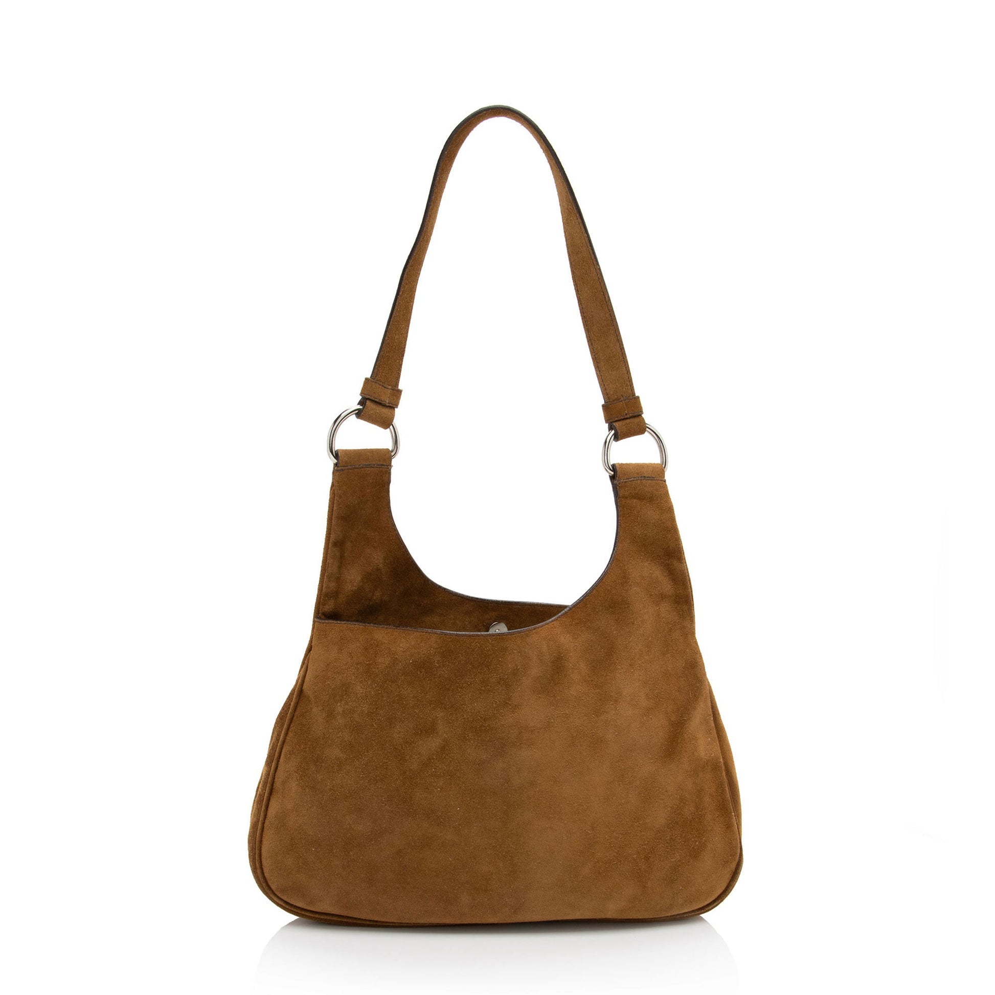 Prada Camoscio Cross Hobo Shf Kpijha Suede Shoulder Bag