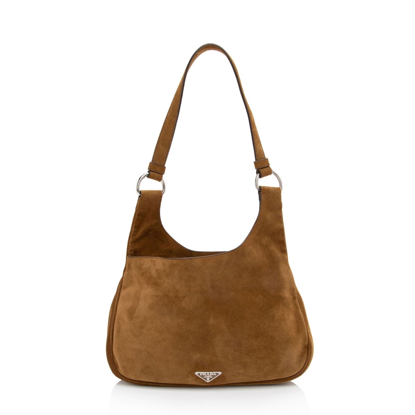 Prada Camoscio Cross Hobo Shf Kpijha Suede Shoulder Bag