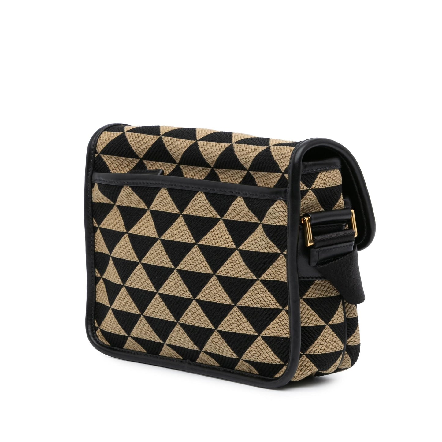 Prada Symbole Double Buckle Messenger Bag Crossbody Bag
