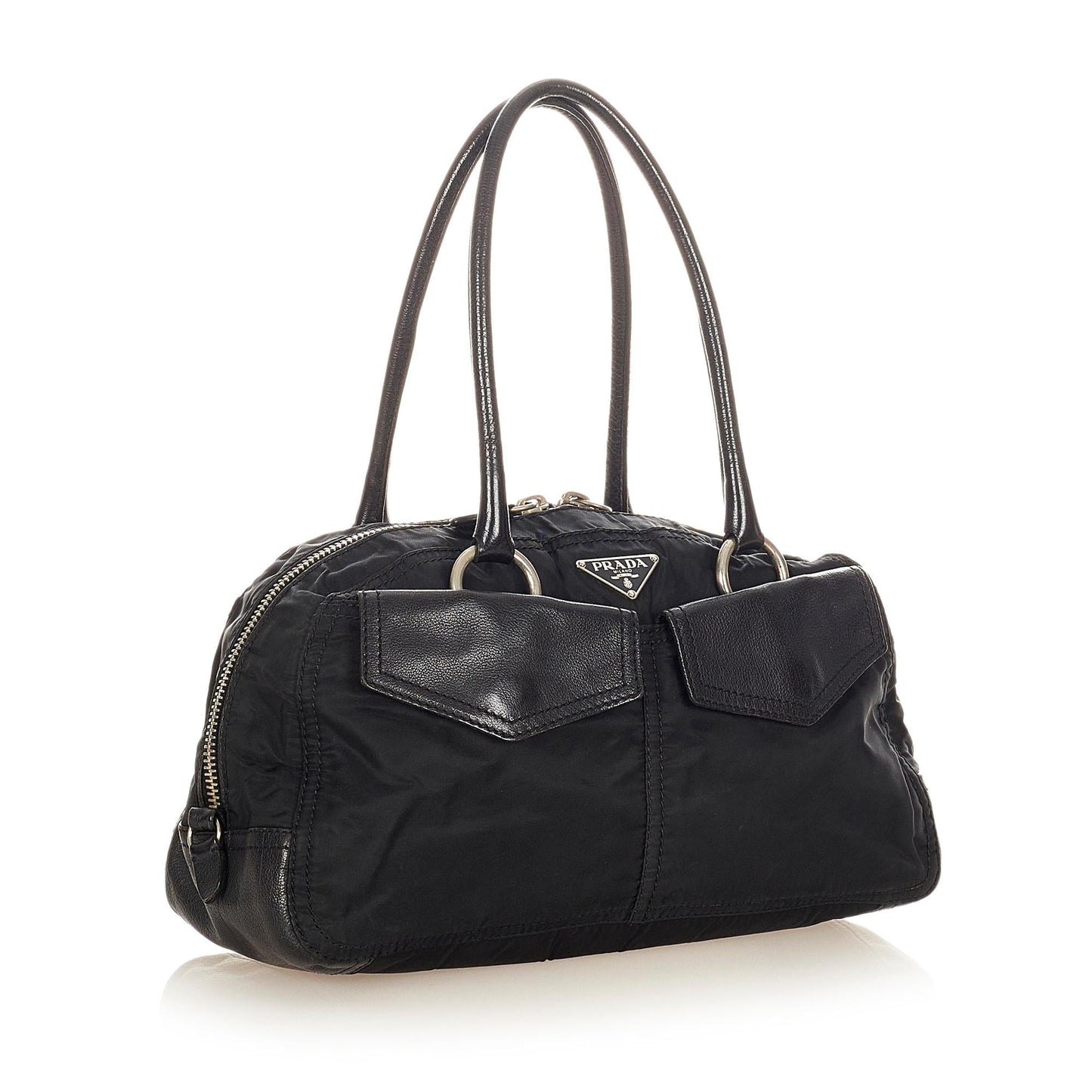 Prada Tessuto Boston Bag Shg Satchel Bag