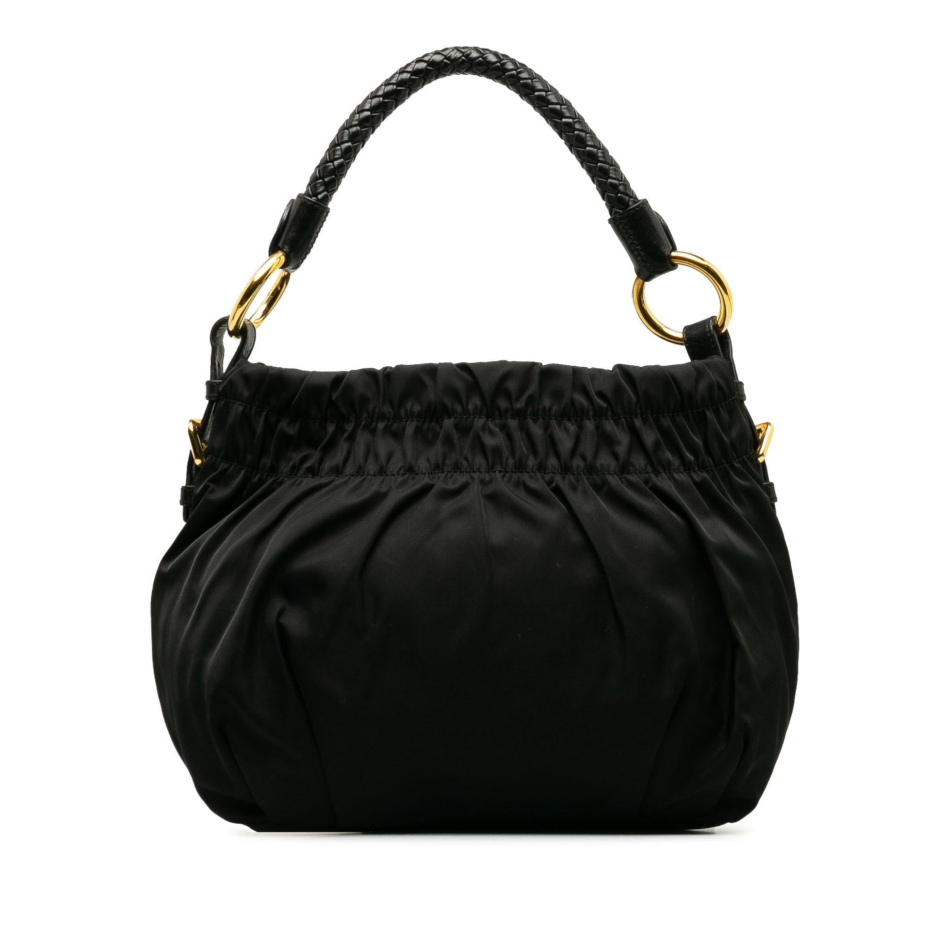 Prada Tessuto Bow Hobo Shg Aydjme Shoulder Bag