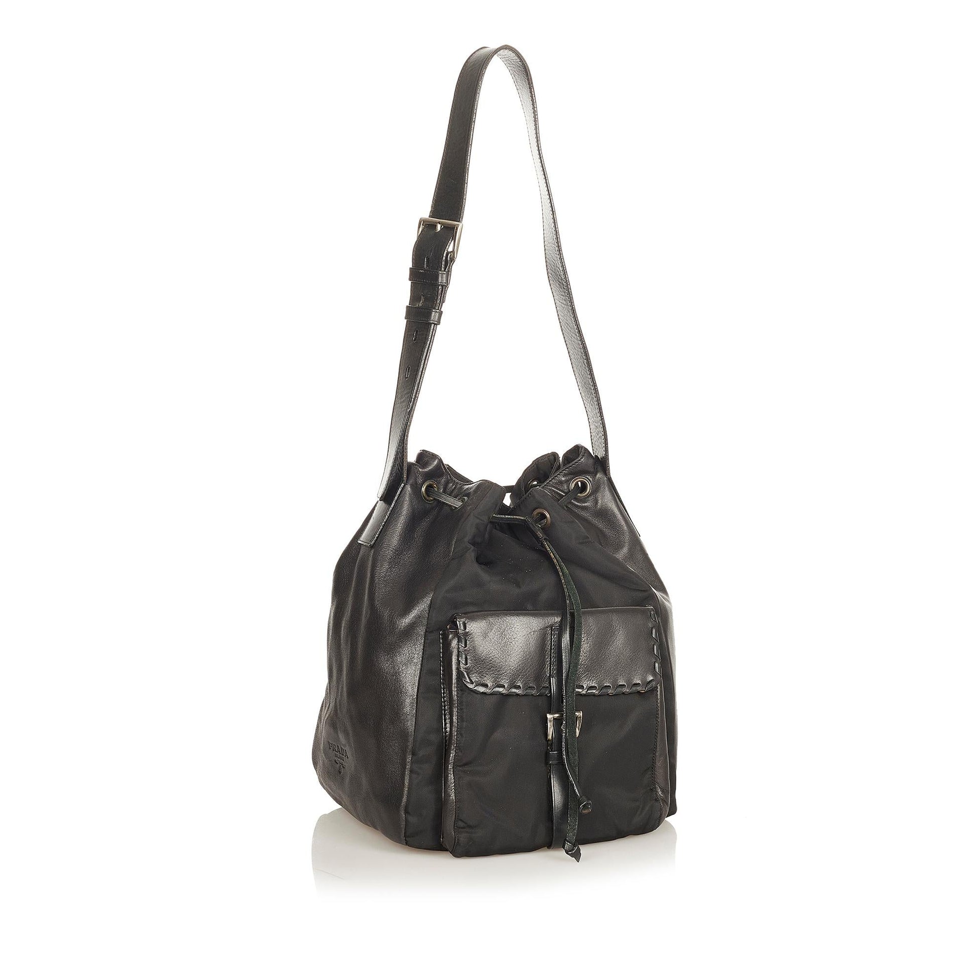 Prada Tessuto Bag Shg Bucket Shoulder Bag