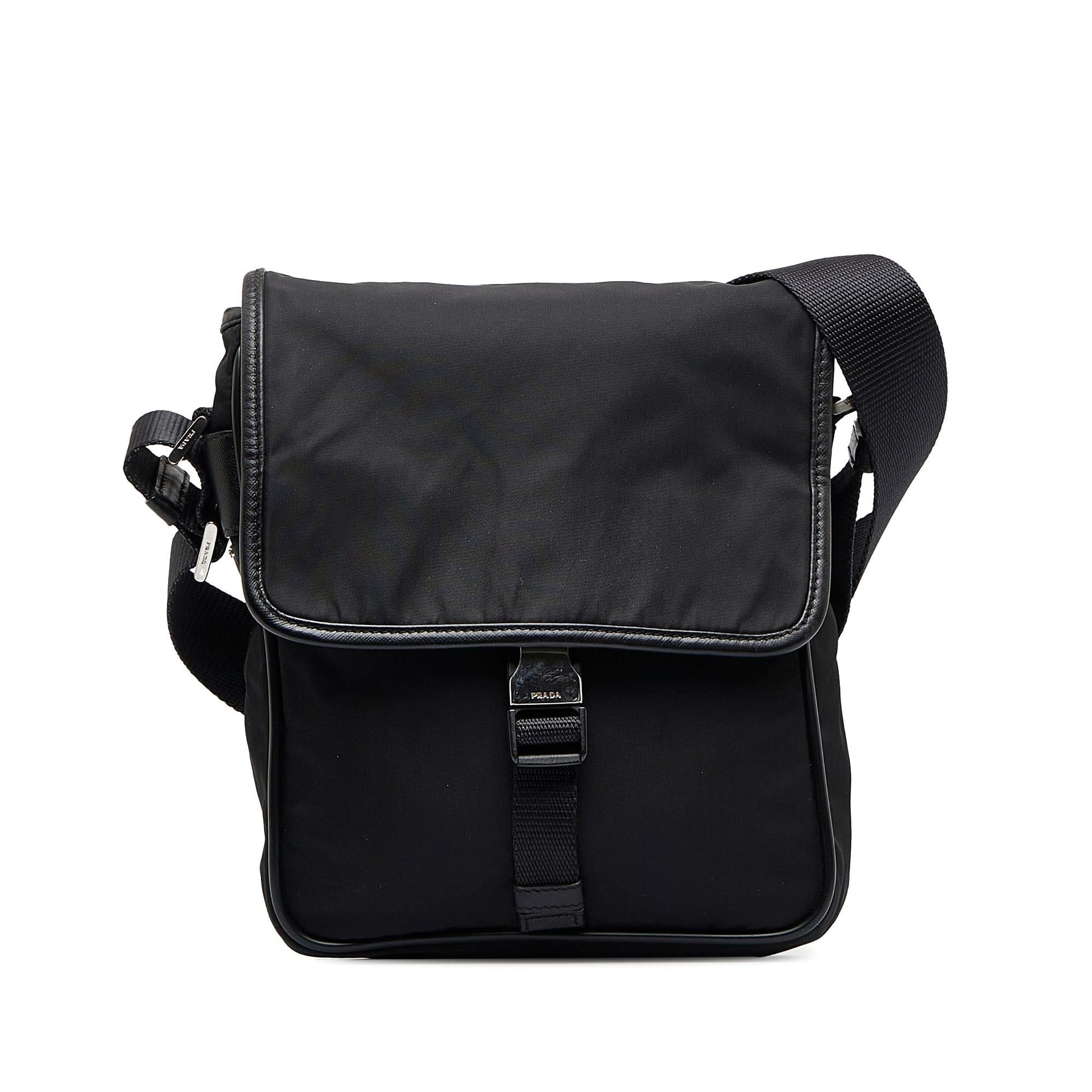 Prada Tessuto Buckle Messenger Bag Shg Omv90P Crossbody Bag
