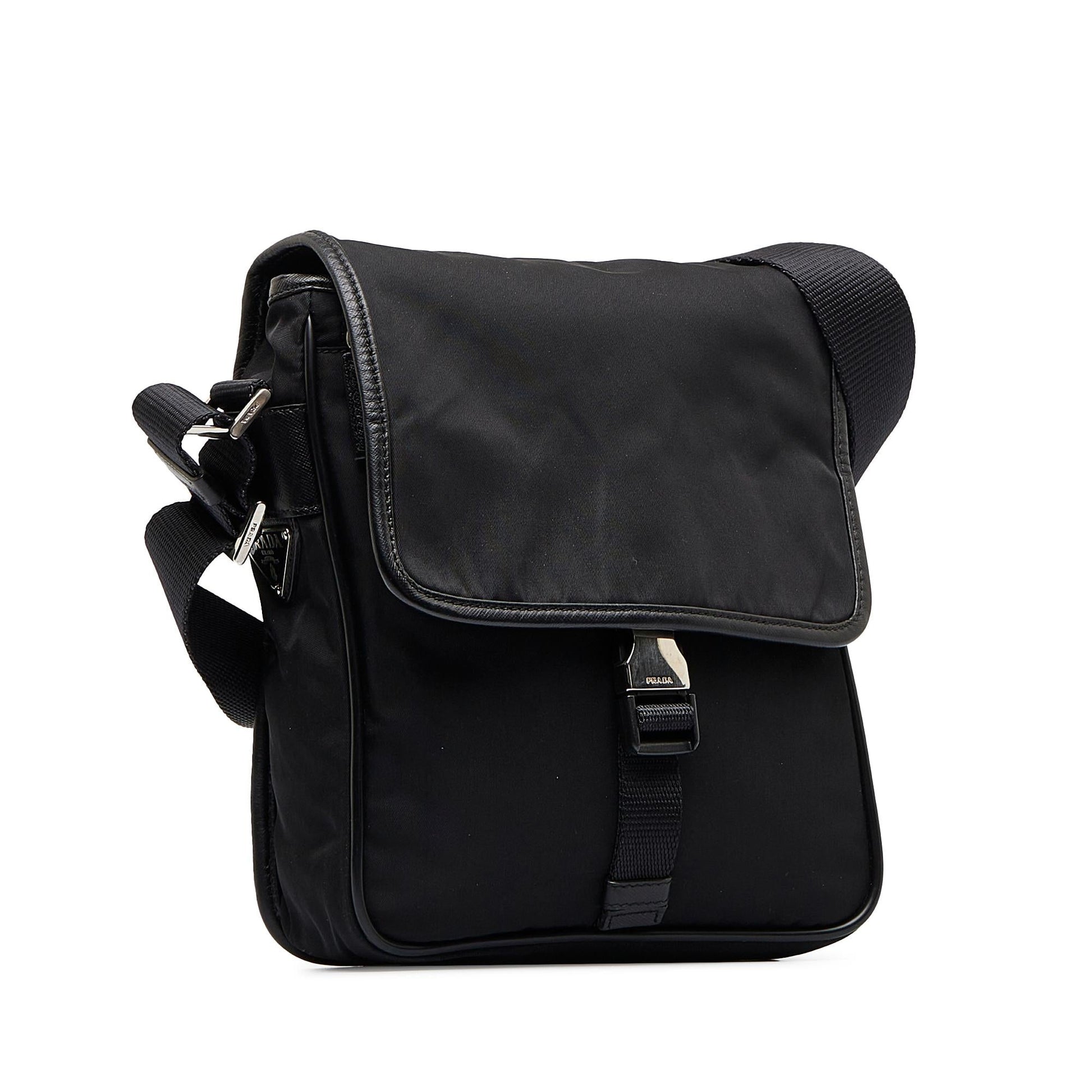 Prada Tessuto Buckle Messenger Bag Shg Omv90P Crossbody Bag