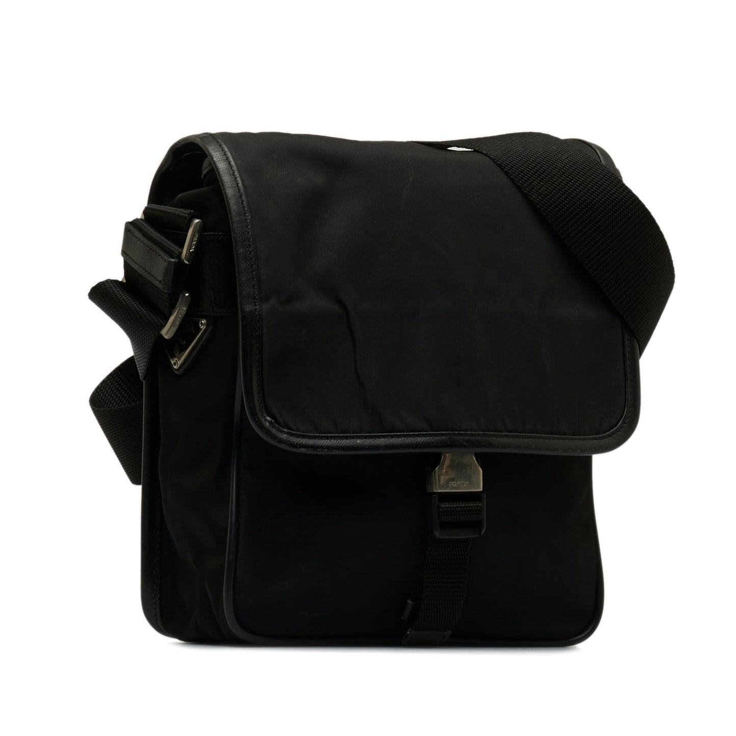 Prada Tessuto Buckle Messenger Bag Crossbody Bag Messenger Bag 3