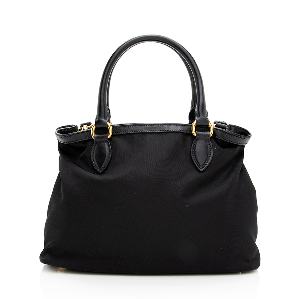 Prada Tessuto Calf Convertible Tote Shf Leather Calf Leather Tote Bag