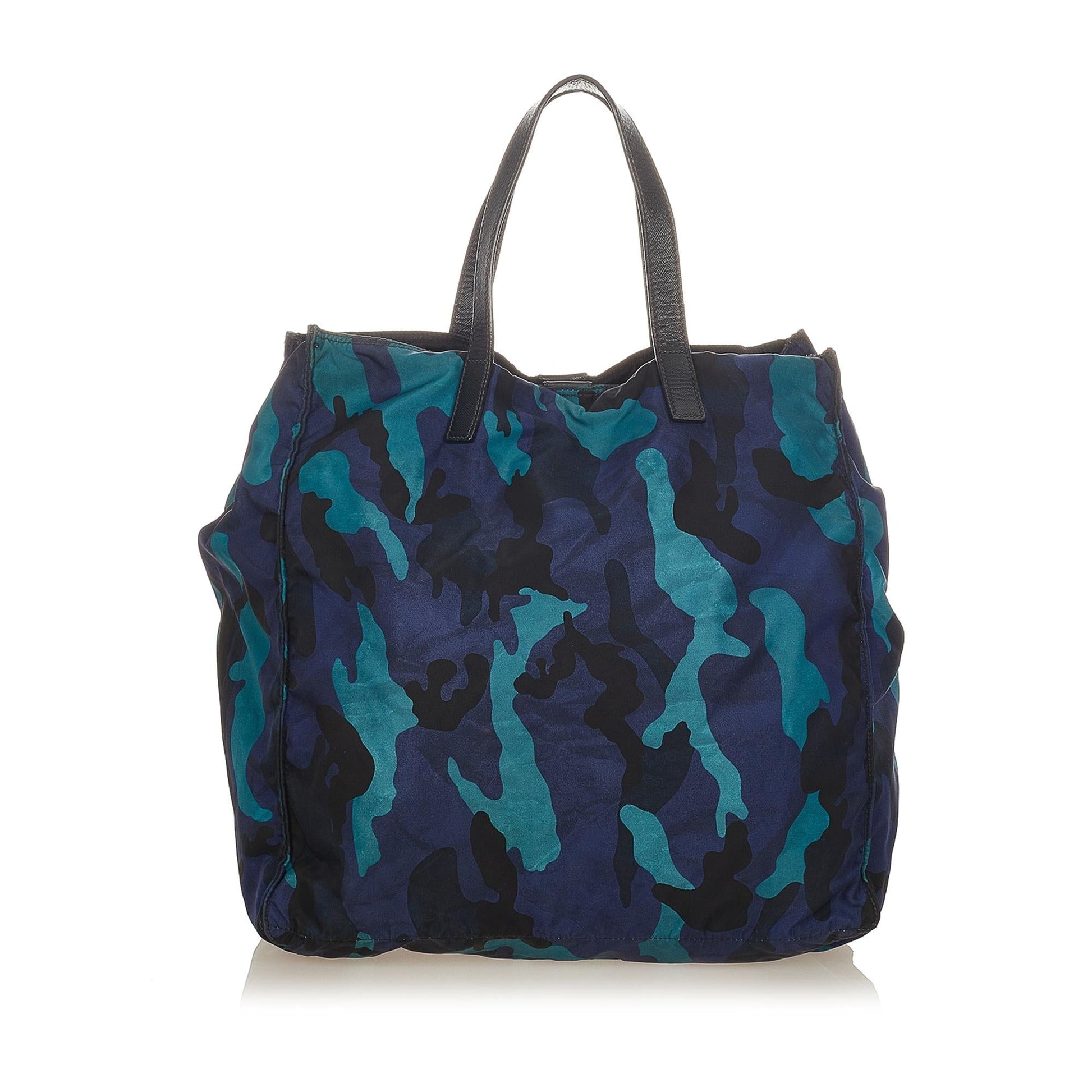 Prada Tessuto Camouflage Tote Bag Shg