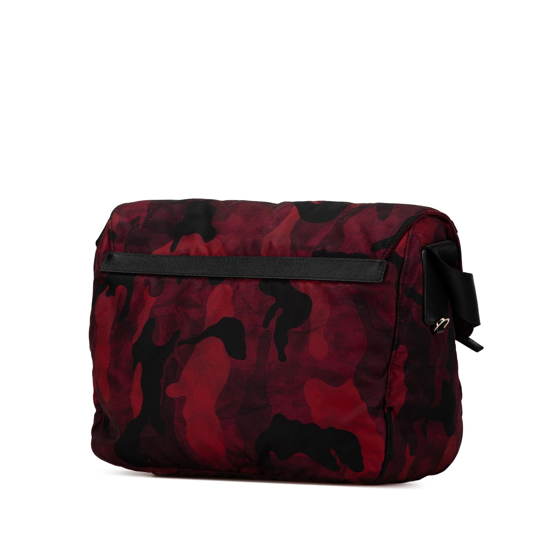 Prada Tessuto Camouflage Double Buckle Messenger Bag Shg 8Mueoz Zip Crossbody Bag