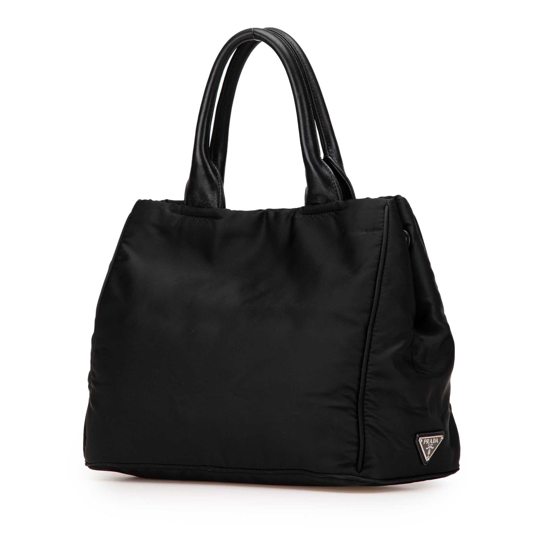 Prada Tessuto Canapa Bow Satchel Logo Satchel Bag Bow Satchel 1