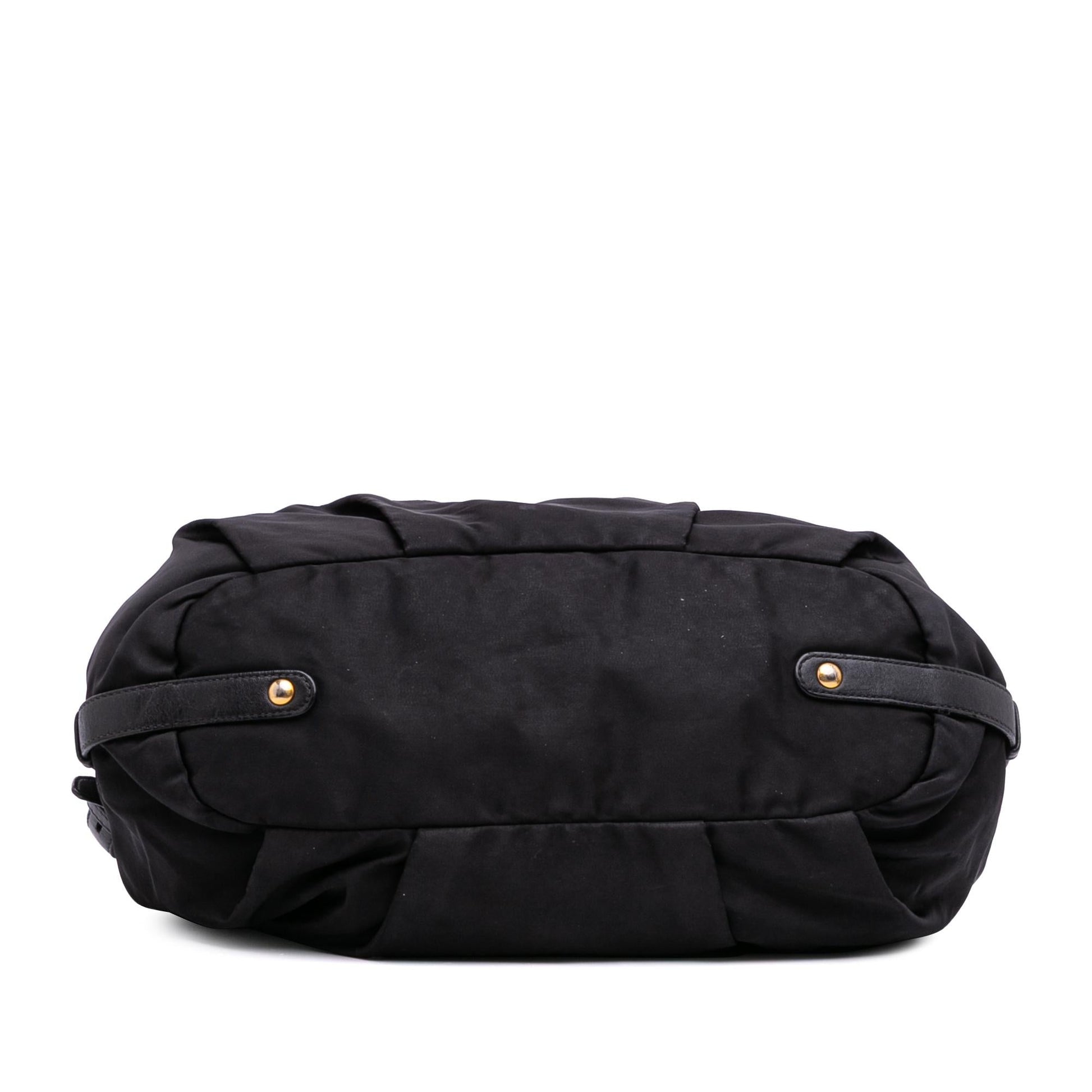 Prada Tessuto Canapa Satchel Logo Satchel Bag