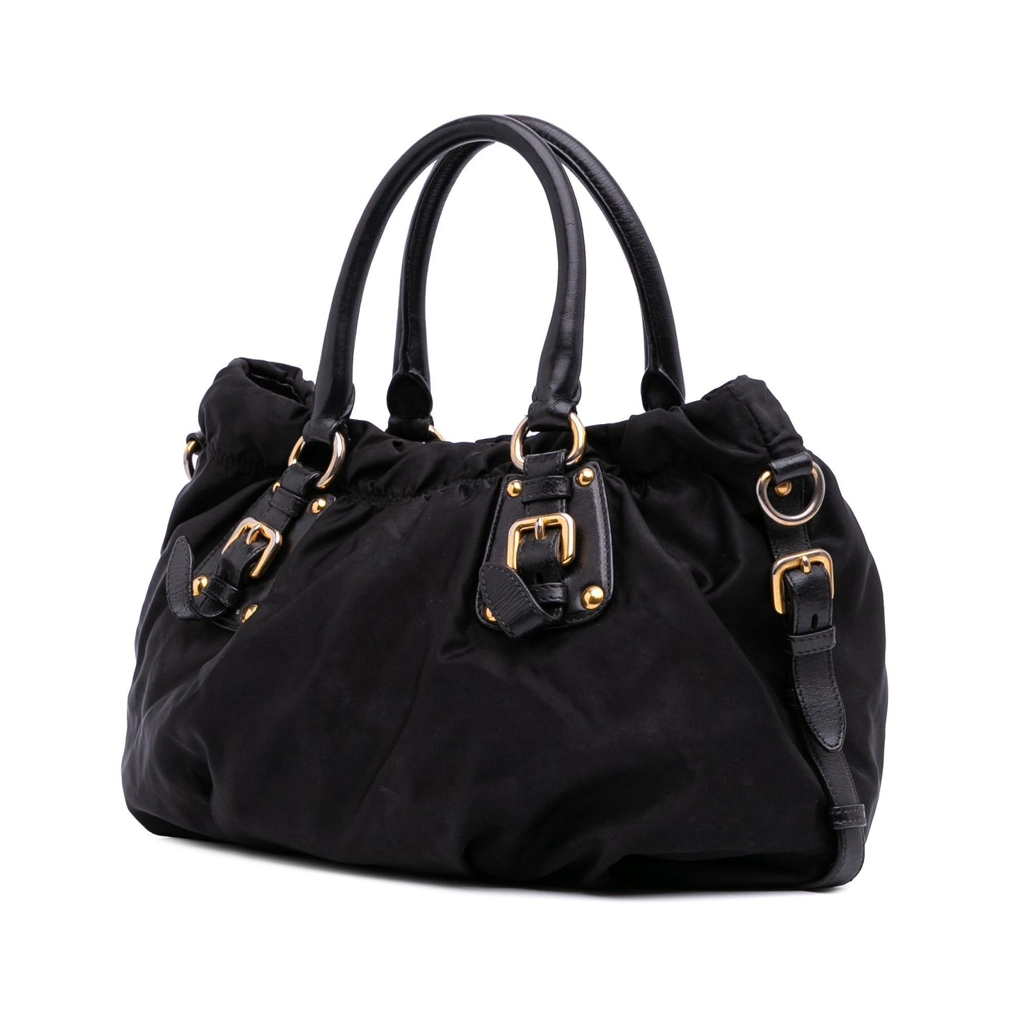 Prada Tessuto Canapa Satchel Logo Satchel Bag