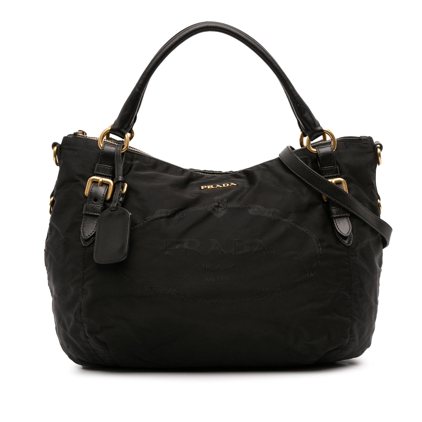Prada Tessuto Canapa Satchel Logo Satchel Bag Logo Satchel 1