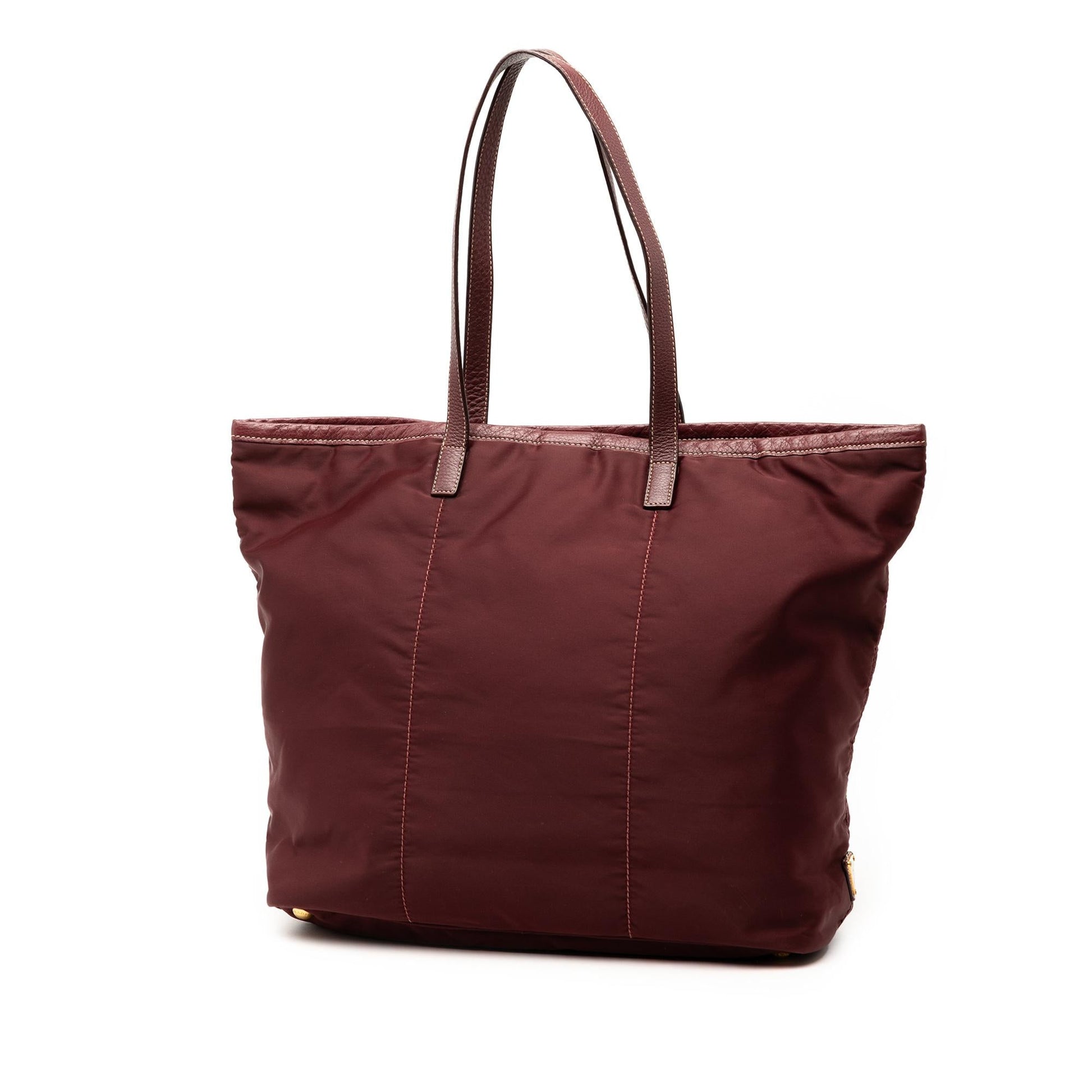 Prada Tessuto Canapa Tote Logo Tote Bag
