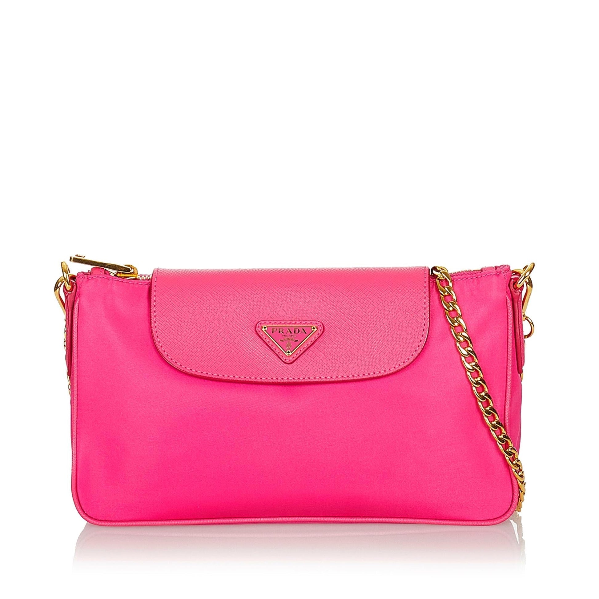 Prada Tessuto Crossbody Bag Shg Chain