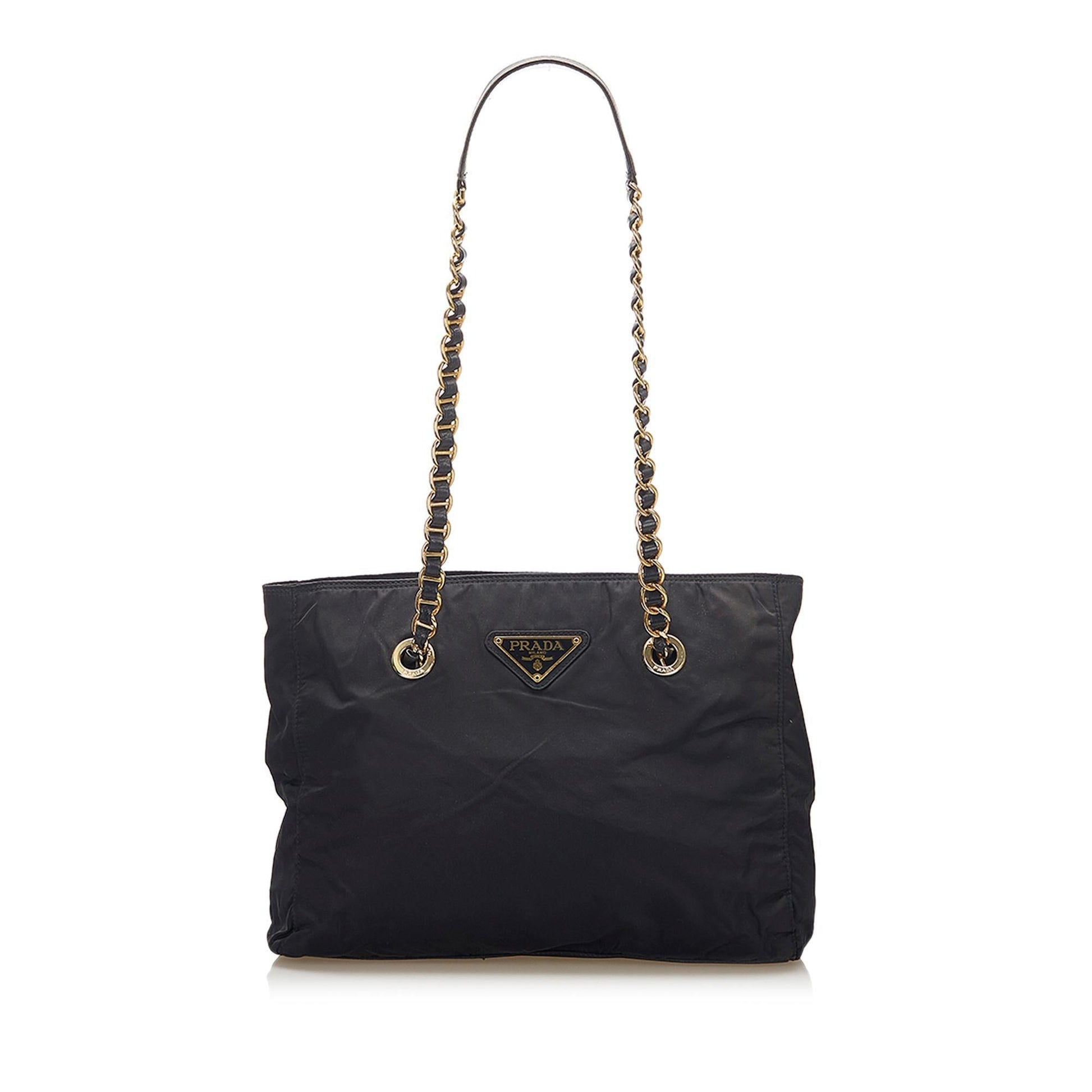 Prada Tessuto Tote Bag Chain