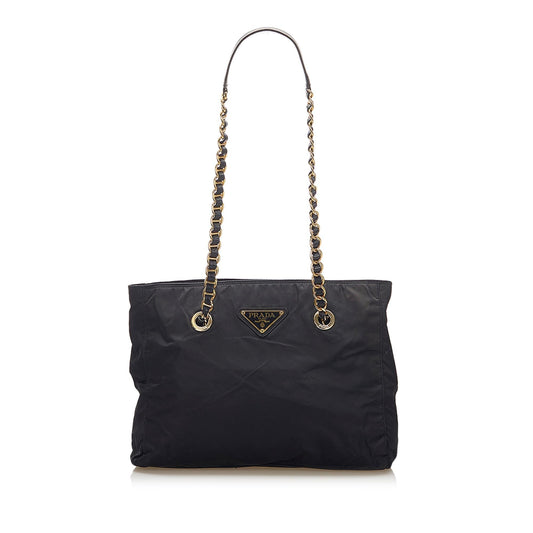 Prada Tessuto Tote Bag Chain