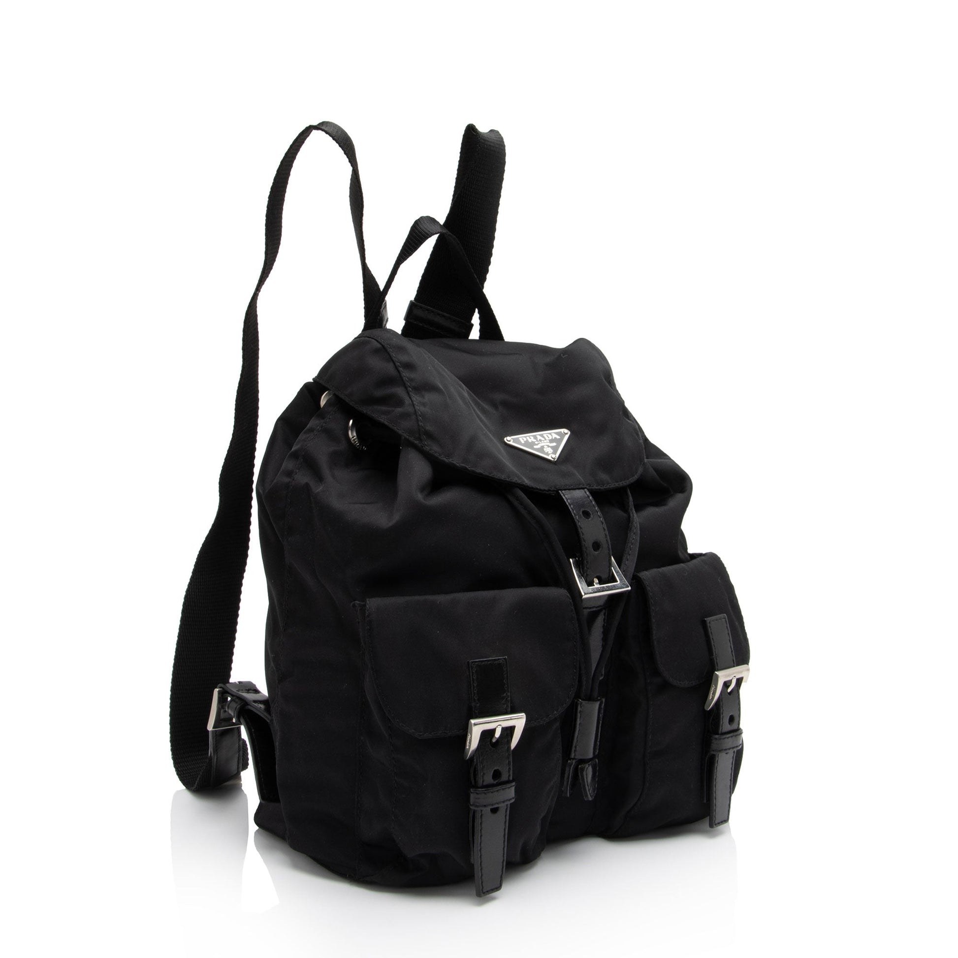 Prada Tessuto Double Pocket Backpack Shf Wnk9Mi Small Shoulder Bag