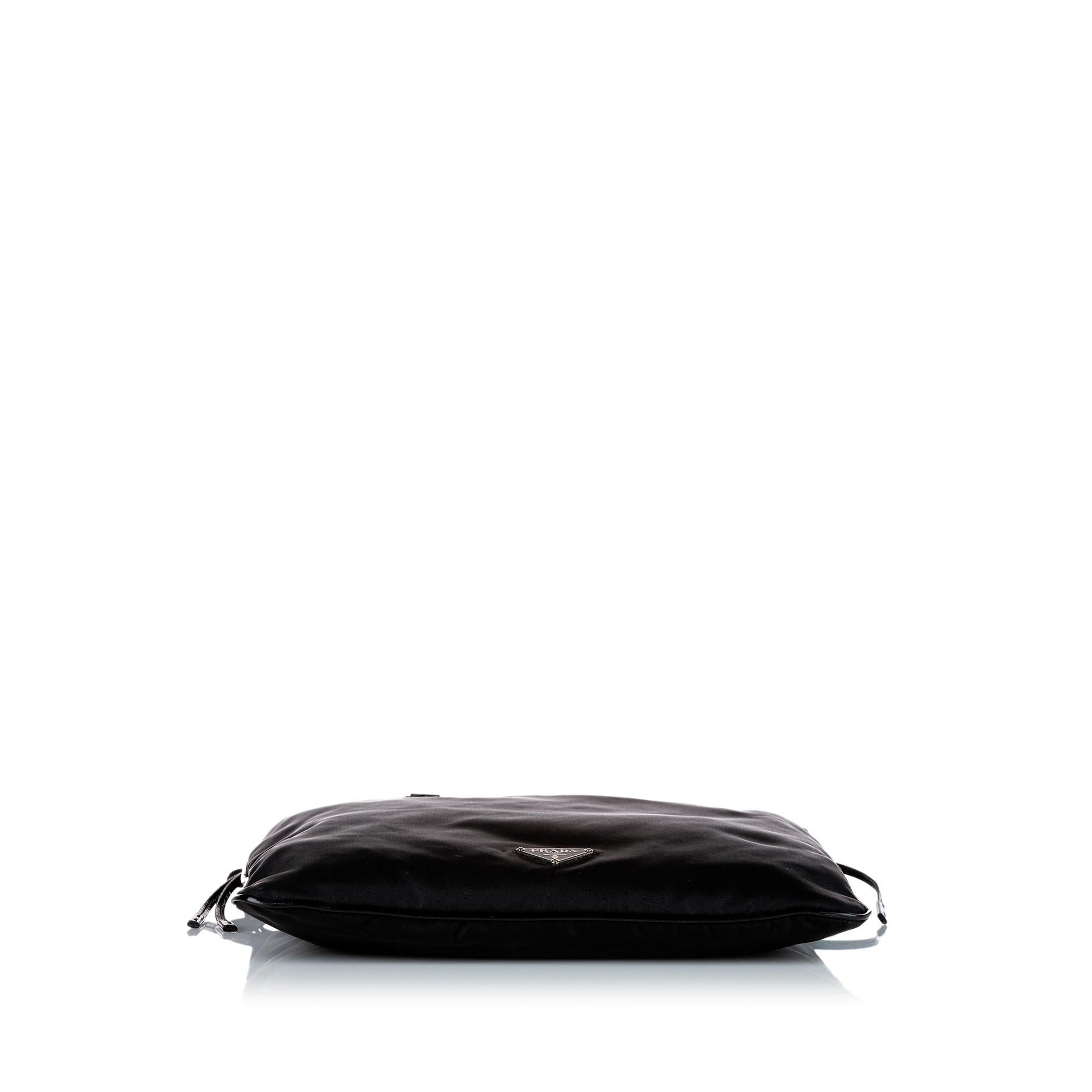 Prada Tessuto Drawstring Shopper Tote Bag Shg