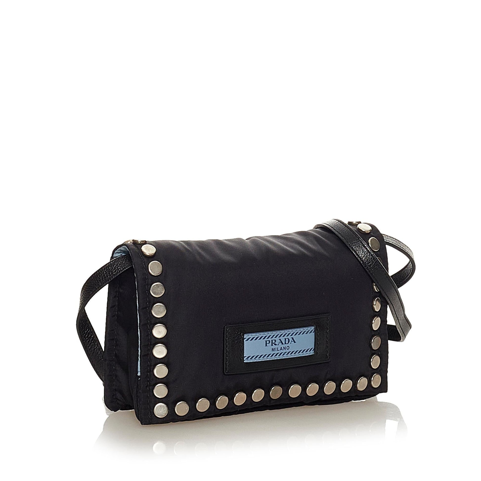 Prada Tessuto Etiquette Crossbody Bag Shg