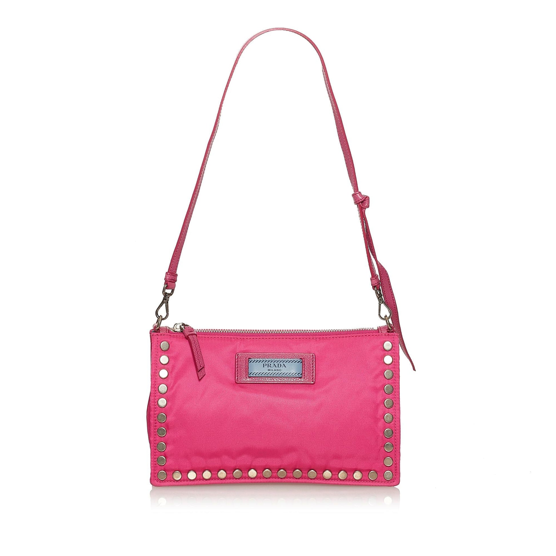 Prada Tessuto Etiquette Shoulder Bag Shg