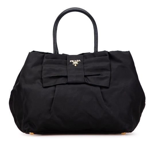 Prada Tessuto Fiocco Bow Handbag Satchel Bag