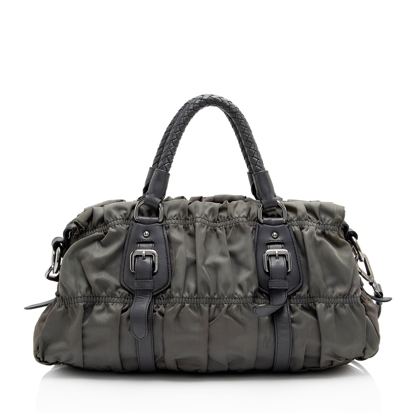 Prada Tessuto Gaufre Braided Handle Satchel Shf 2Sh8Vf Satchel Bag
