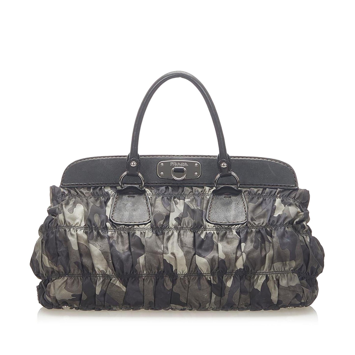 Prada Tessuto Gaufre Camouflage Tote Bag