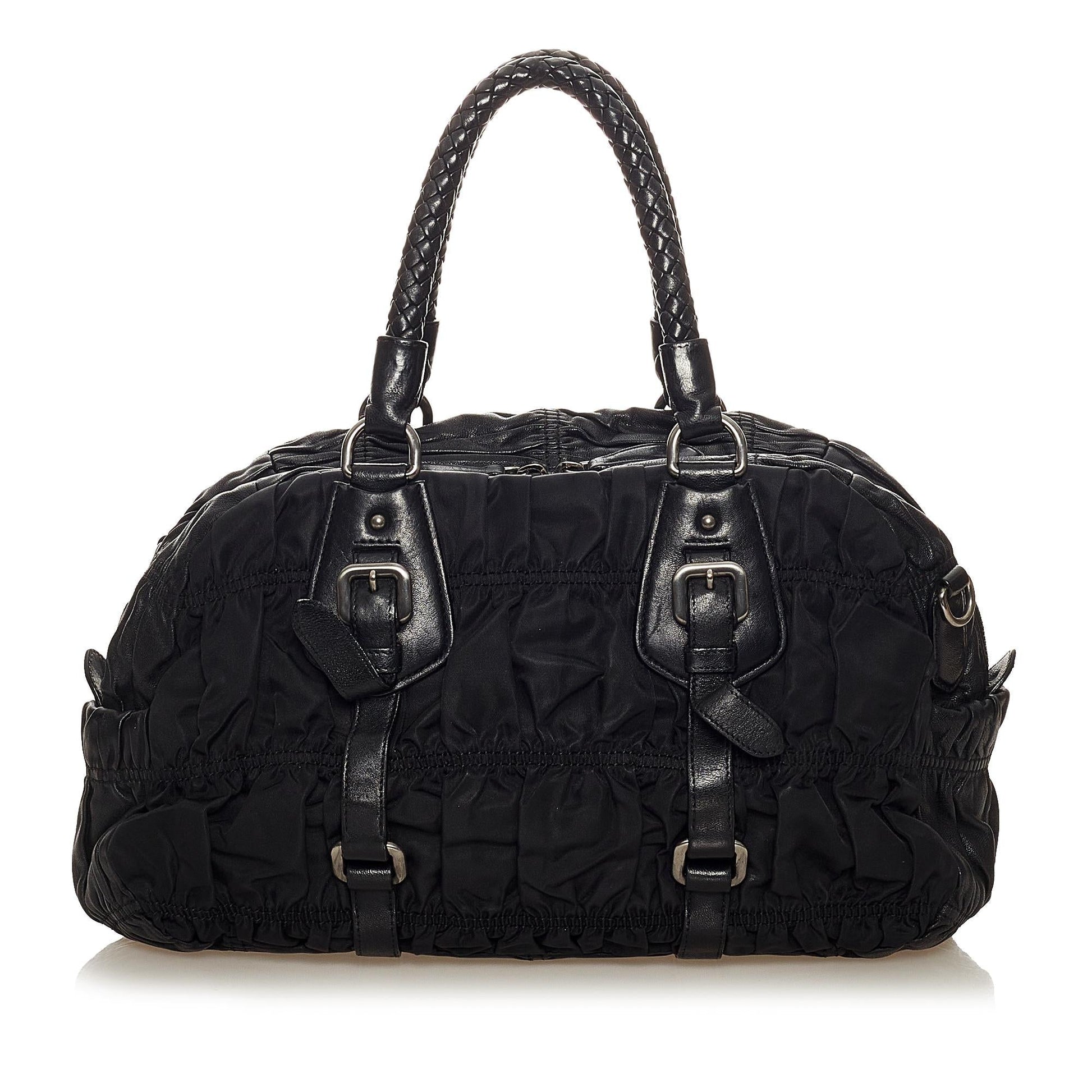 Prada Tessuto Gaufre Satchel Shg Satchel Bag Satchel Shg 27159
