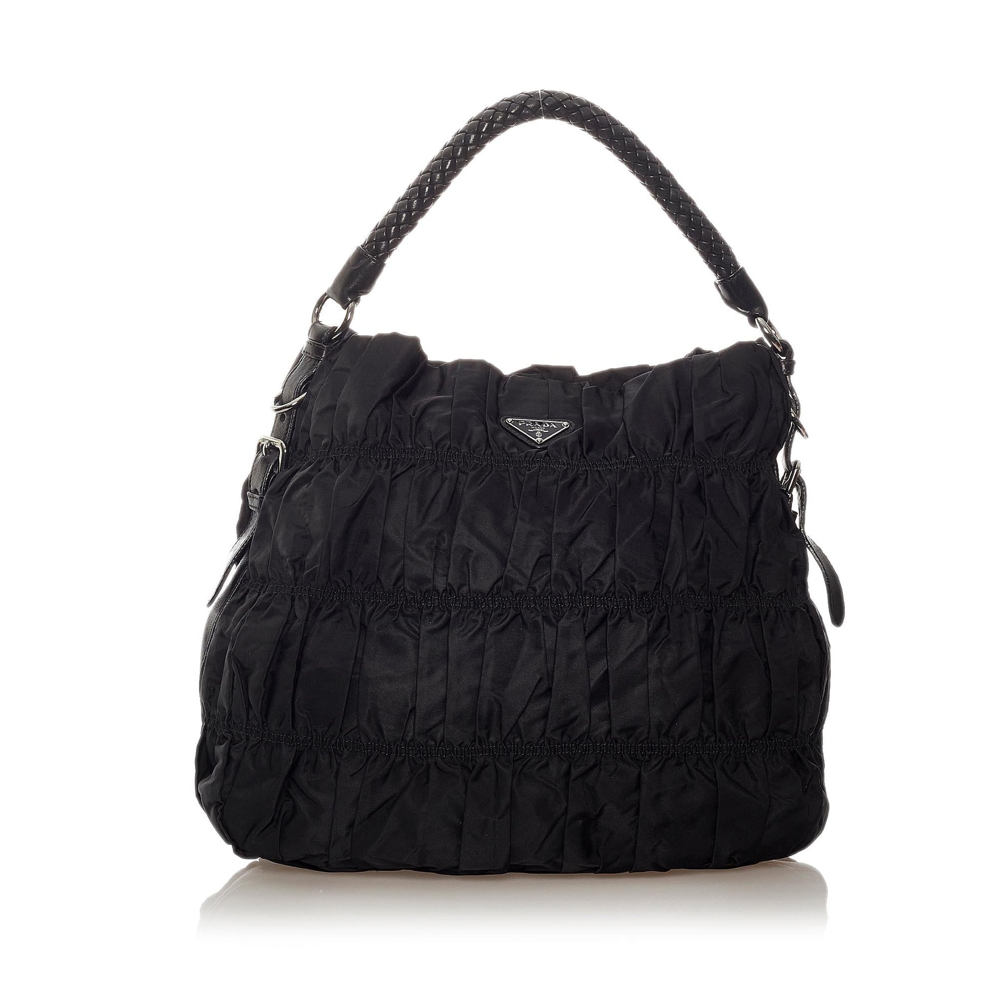 Prada Tessuto Gaufre Shoulder Bag Shg